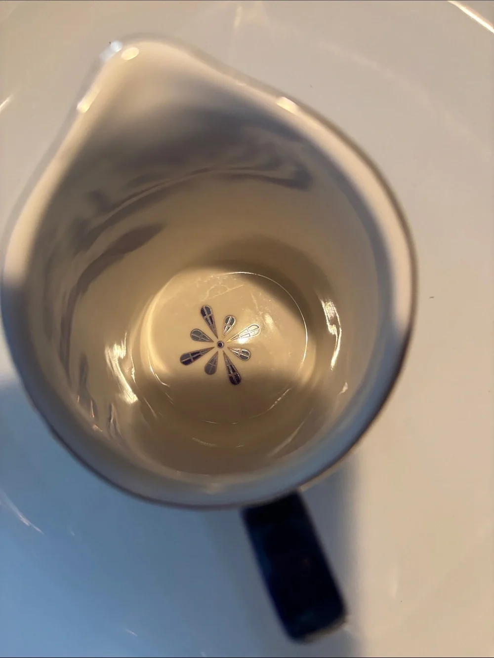 Anthropologie Panna creamer with gold accents